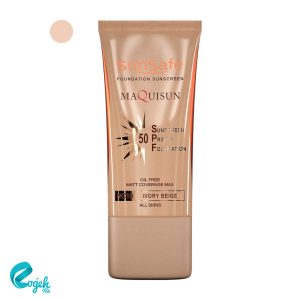 ضدآفتاب کرم پودری و پرایمری SPF50 سان سیف (Ivory Beige)