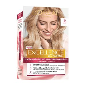 کیت رنگ مو بلوند-9 لورآل مدل Excellence