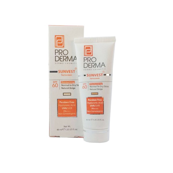 ضد آفتاب پوست خشک SPF60 بی رنگ پرودرما