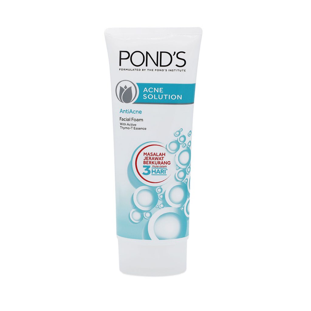 فوم شستشو صورت پوندز مدل ACNE SOLUTION